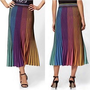 New York & Co. Multi-colored Skirt, Women’s L